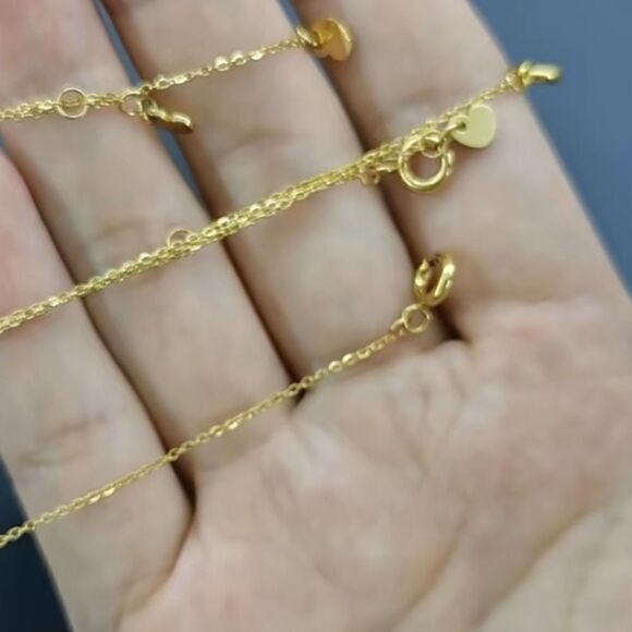 Delicate Petite Sideway Cross Necklace - Picture 6 of 9